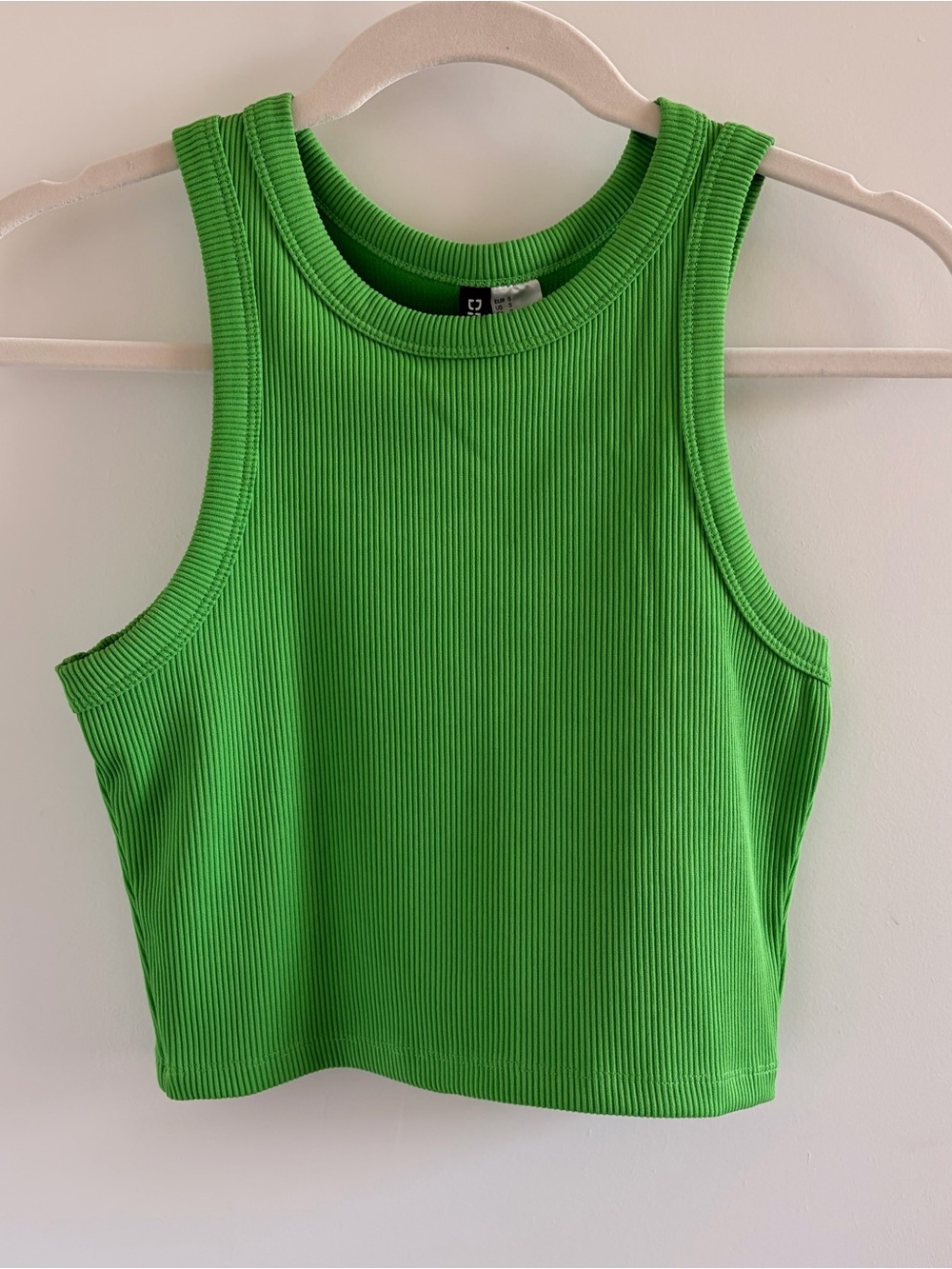 Green Ribbed Tank Top